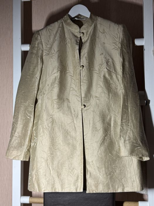 Подовжений піджак з льону Mark&Spencer