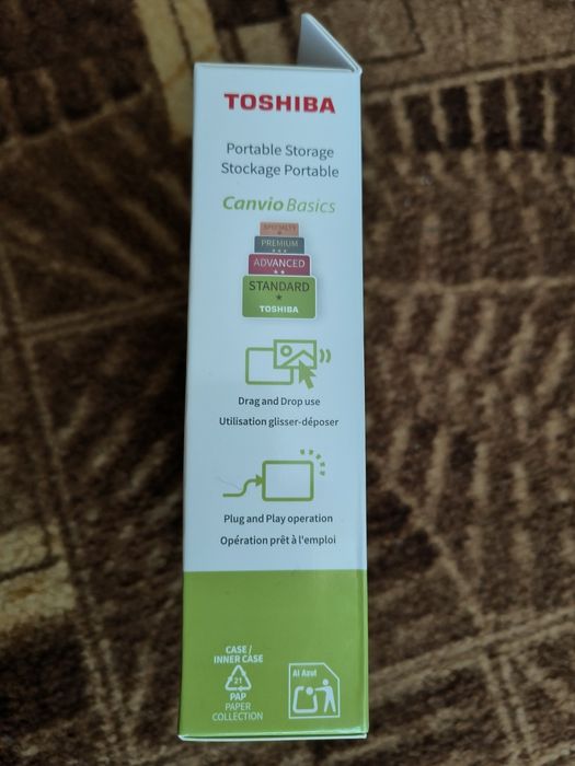 Dysk Toshiba Canvio Basics 4TB HDD 2.5" - Fabryczne Folie Nieotwierany