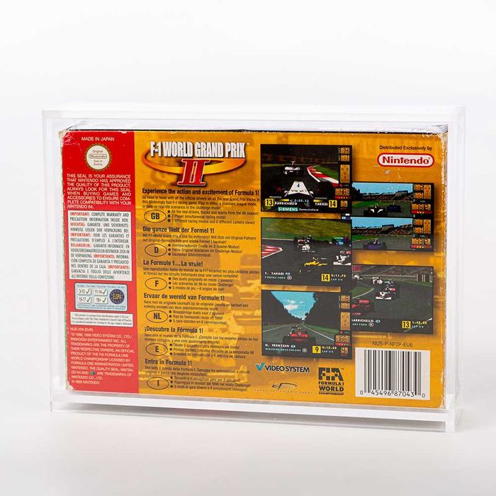 Caixas em acrilico para jogos Nintendo 64