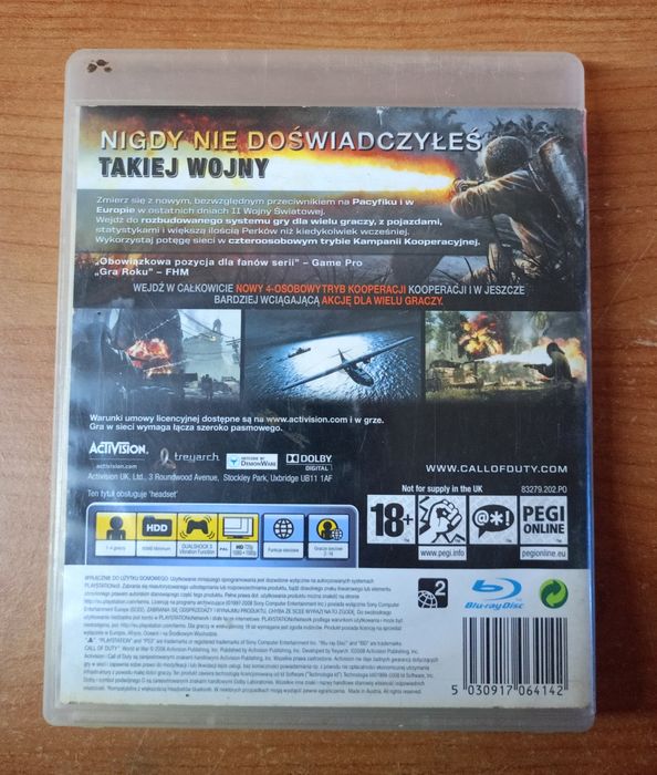 Call Of Duty® World At War na PS3