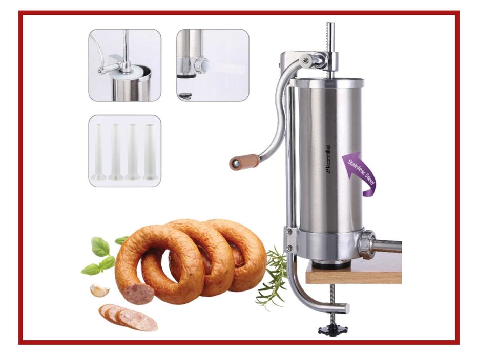 Nadziewarka Do Kiełbasy Maszynka Do Kiełbas Szpryca 3kg - PROMOCJA