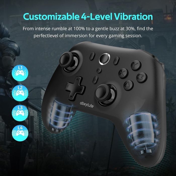 abxylute kontroler do gier Bluetooth 1000 Hz z efektem Halla