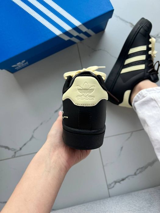 Adidas Superstar Custom Laces Black Yellow