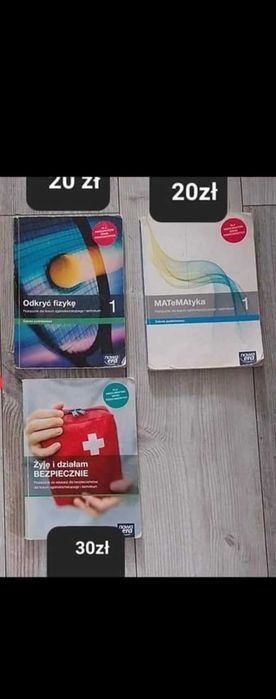 Sprzedam książki do 1 kl. LO