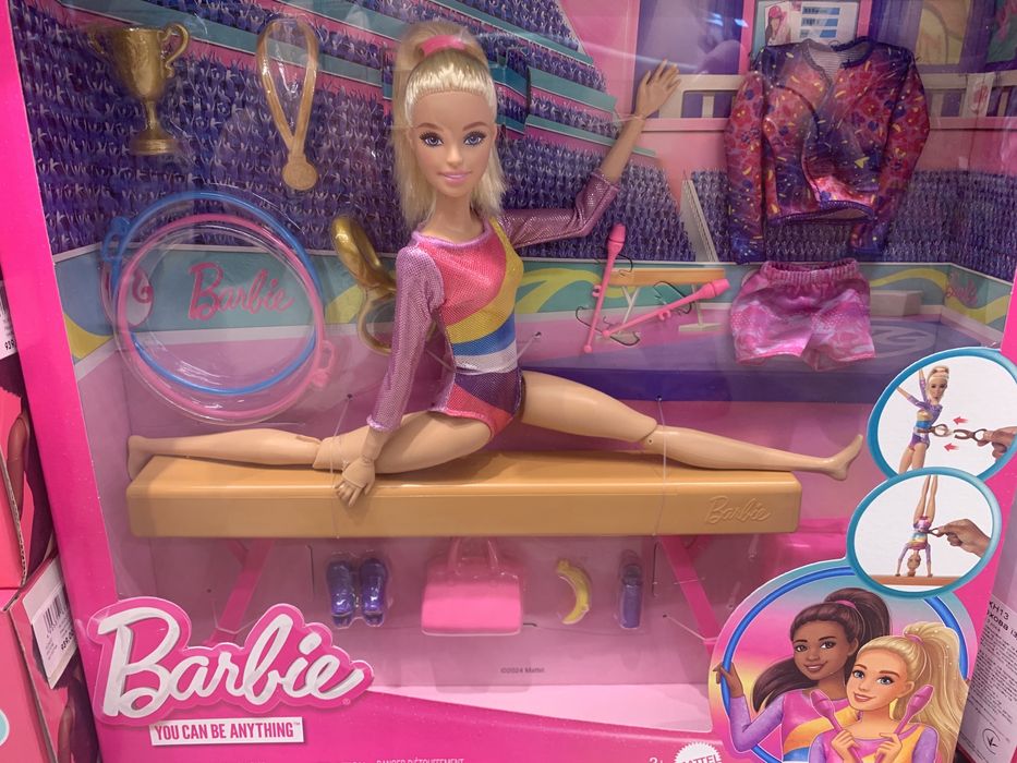Барбі Гімнастка Barbie тренування з гімнастики you can gym гімнастика