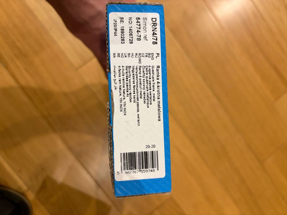 Ramka SIMONE 54 NATURE metal inox yin