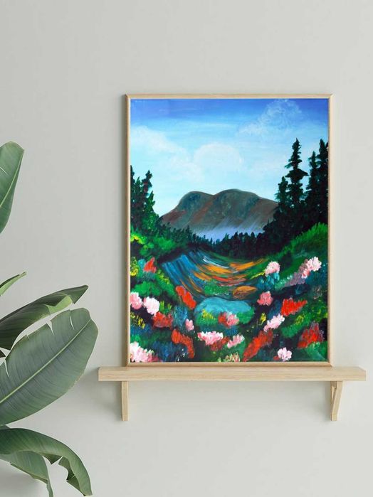 Dolina Kwitnąca, obraz 60x50x2 cm