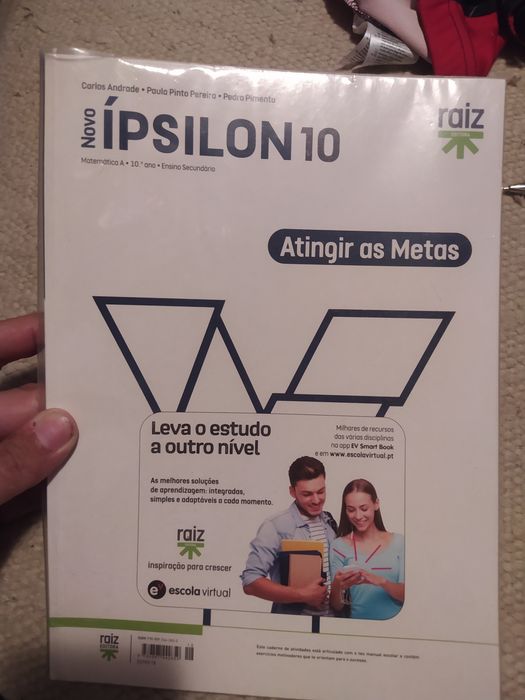 Novo ípsilon 10° ano matemática A manual - portes envio incluídos no preço