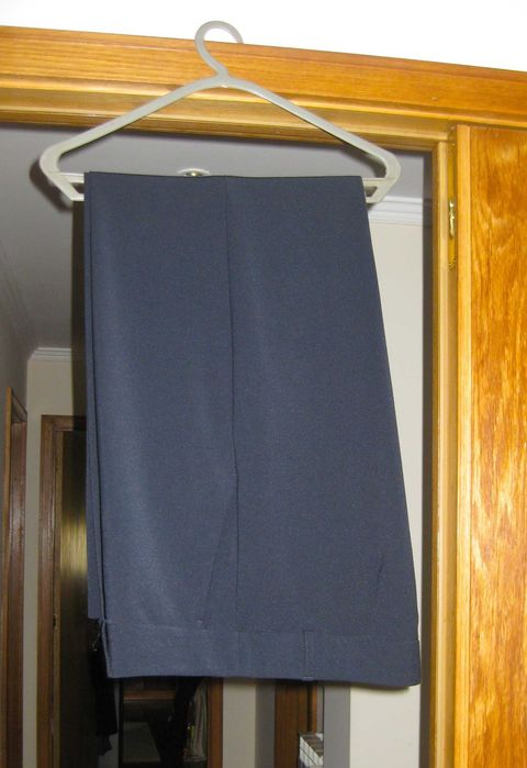 Calça Clássica Mulher Azul Marinho 46/48