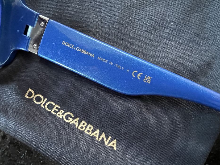 Okulary przeciwsłoneczne Dolce & Gabbana Blue Metallic