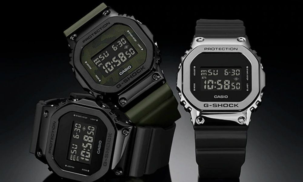 Часы Casio G-SHOCK GM-5600B-3E ! Оригинал! Фирменная гарантия 2 года!