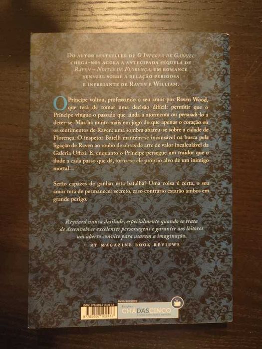 Livro - Uma Sombra sobre Florença de Sylvain Reynard