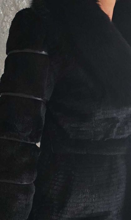 Włoskie futerko długie lis naturalny roz 40-42