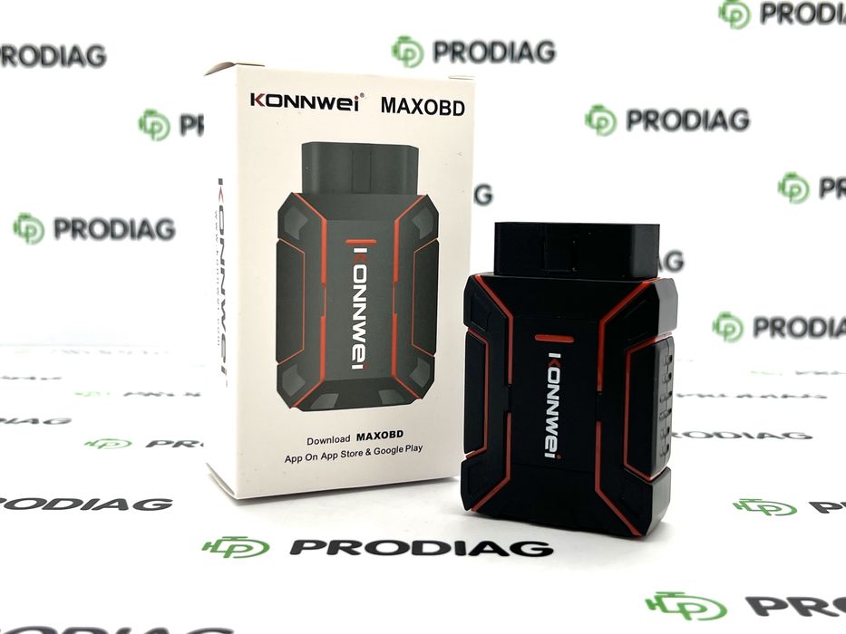 Мультимарочний автосканер Konnwei MAX OBD (OBD-II, Bluetooth 5.2, 12V)