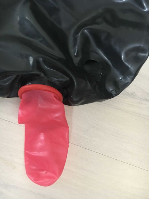 994a/ Teatr Przebranie Bal kostium Maska czarna L zamek rurka bez oczu