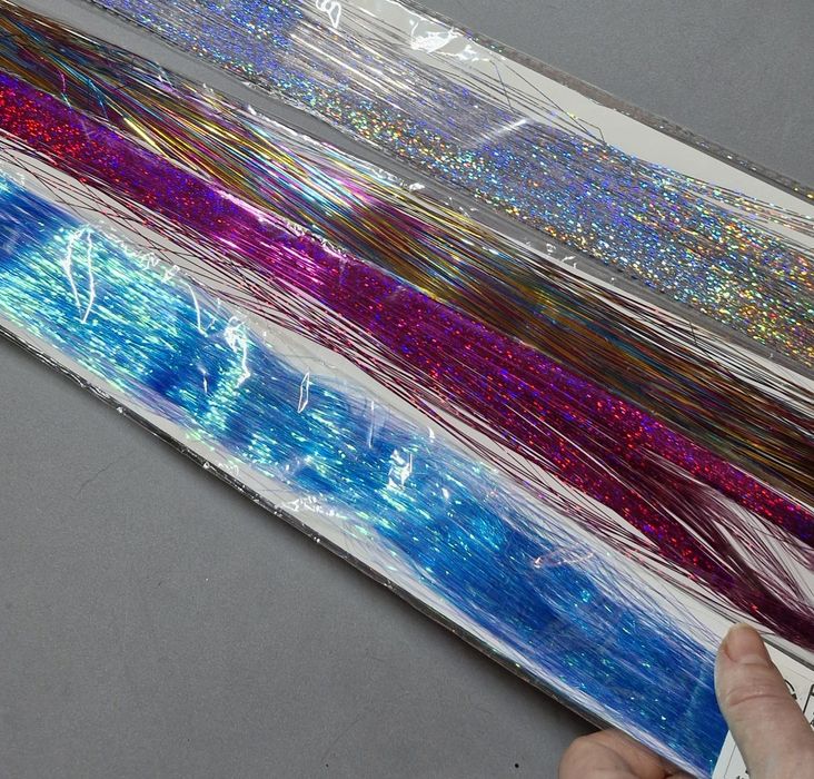 Блискучі прядки у волосся, блестящие нитки, канекалон, обруч,заколки