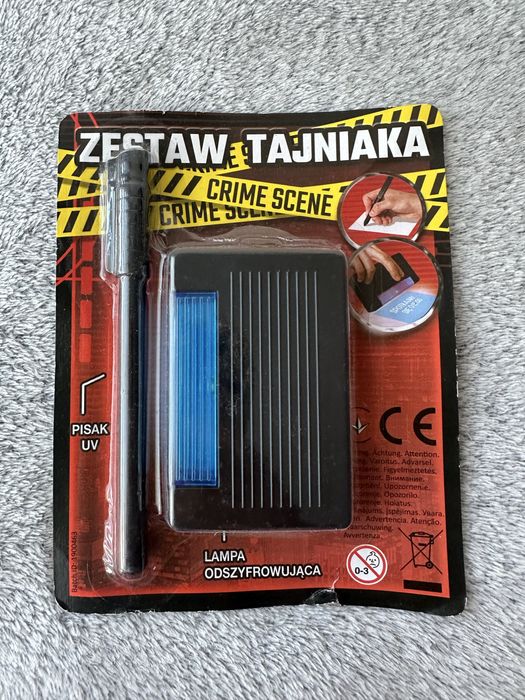 Zestaw tajniaka, magiczny zestaw z lampą UV i niewidzialnym pisakiem