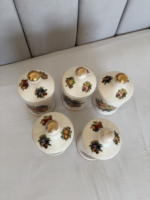 Conjunto 5 potes com tampa