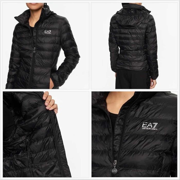 Жіноча куртка EA7 Emporio Armani чорна розмір XL осіння фірмова бренд