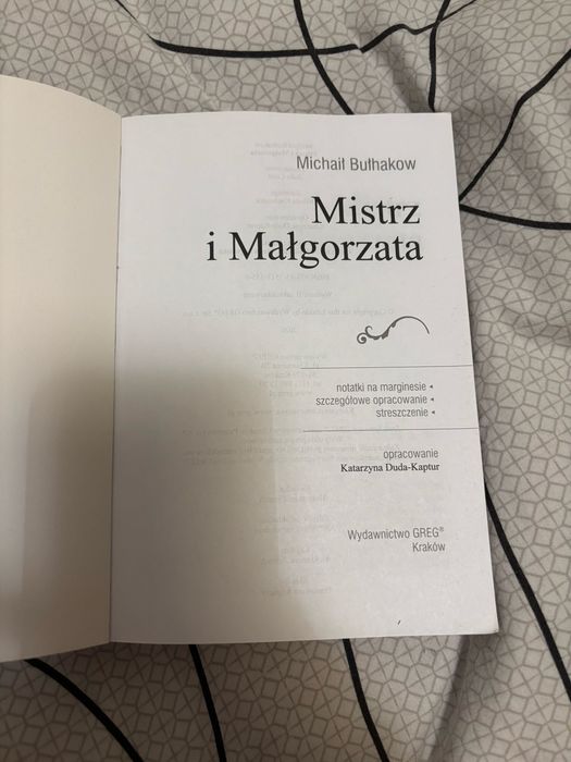 „Mistrz i Małgorzata” Bułhakowa GREG