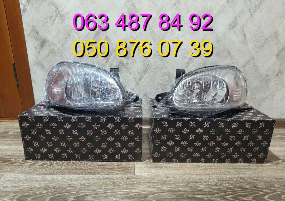 Фара левая и правая Ланос Сенс под электрокорректор Lanos Sens