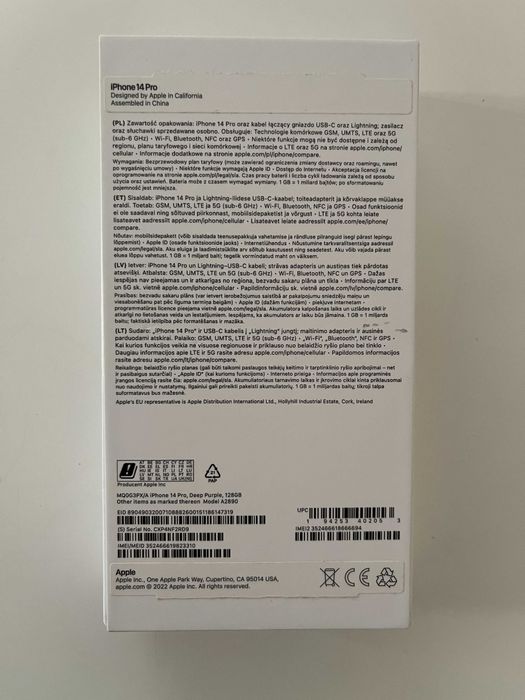 Apple iPhone 14 Pro 6 GB / 128 GB -IDEAŁ- Oryginał