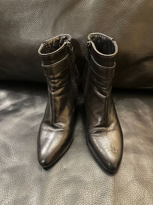 Botki kozaki Robertowi d’angelo rizm 37 czarne skóra