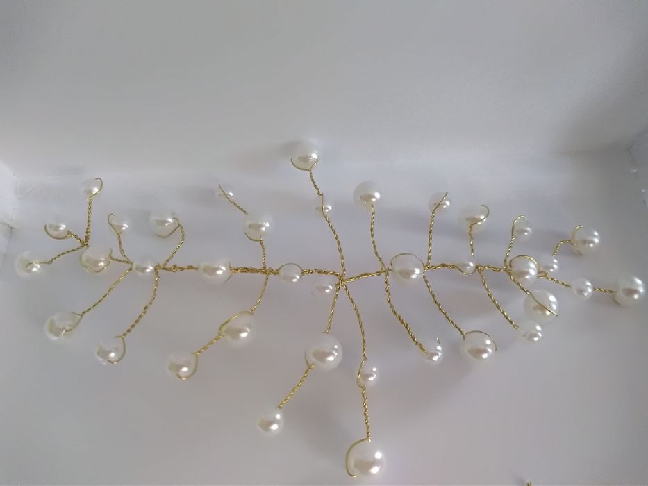 Zestaw ślubny ozdoba do włosów/kolczyki/kokówki