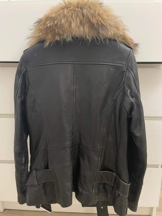 Kurtka ramoneska skóra naturalna Ochnik  ciepła rozm. M jenot lis