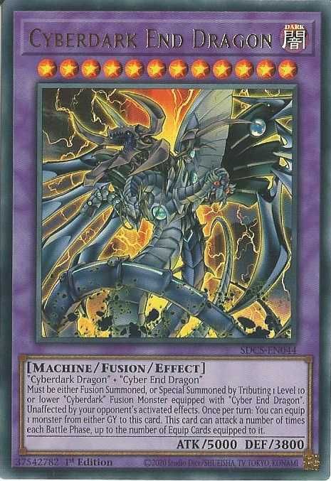 Karta YUGIOH Cyberdark End Dragon HOLO