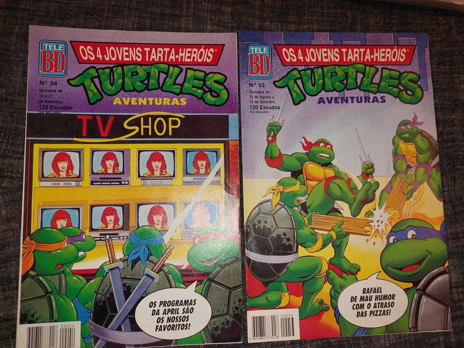 Coleção completa “Os 4 Jovens Tarta-Heróis / Turtles Aventuras”