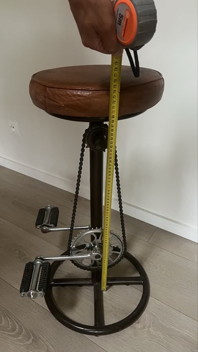 Hoker loftowy Cycle – skóra naturalna, industrialny