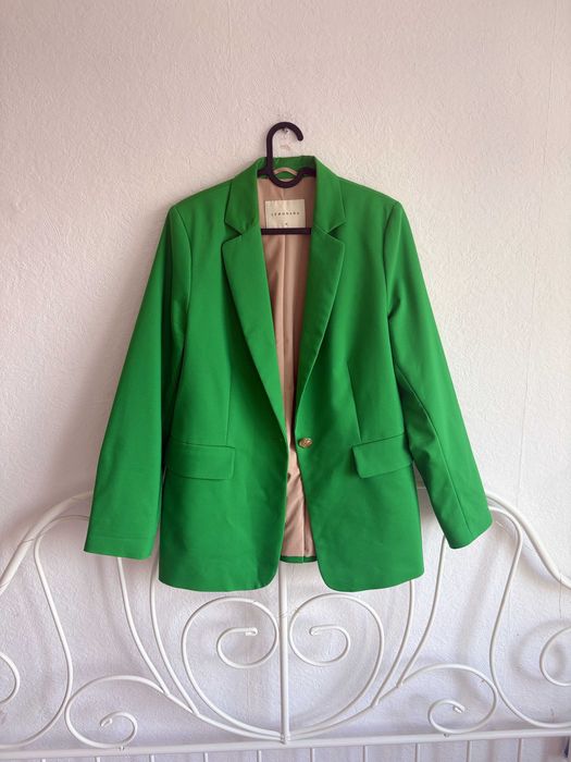 Marynarka Lemonada zielona trawiasta neonowa oversize wiosna 40 L