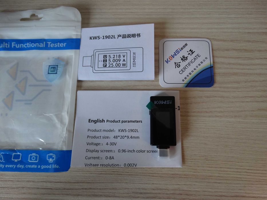 USB мульти-тестер емкости аккумулятора, вольтметр, амперметр