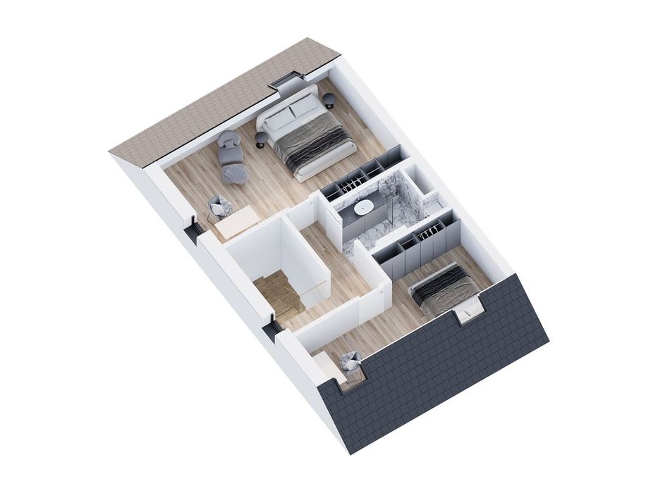 Duże Mieszkanie!_102 m2_2 poziomy_5 pokoi_2 łazienki_Balkon_Ogród_M.P.