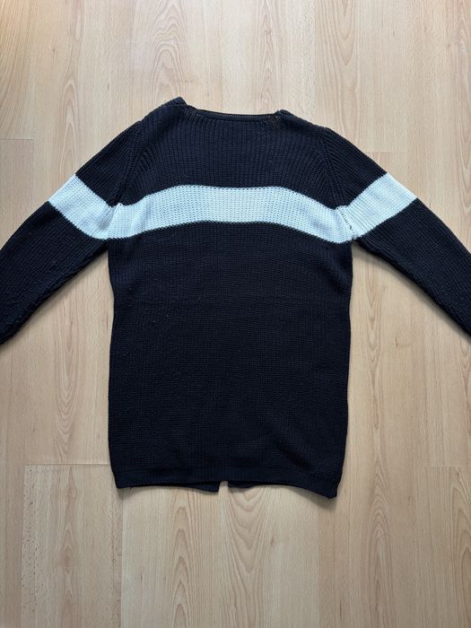 Kardigan narzutka sweter z paskami L 40