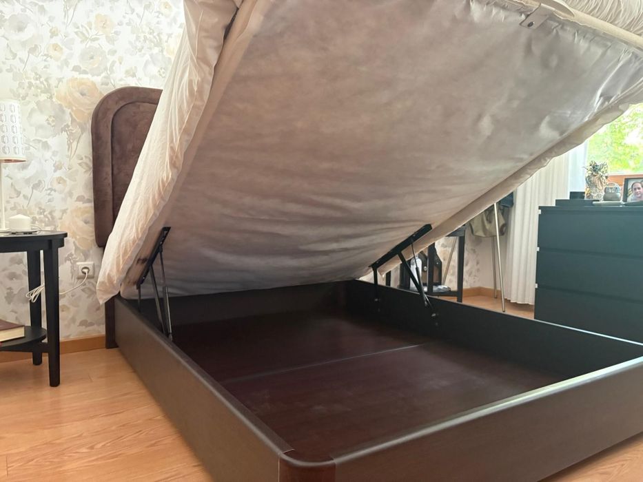 Cama Pikolin com Arrumação 150x200cm - Cor Wengué