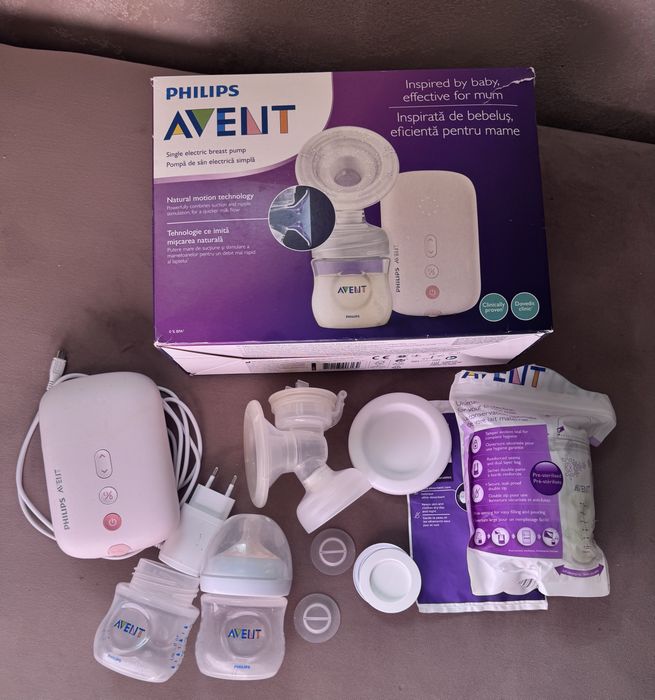 Електричний молоковідсмоктувач Philips Avent + пакети