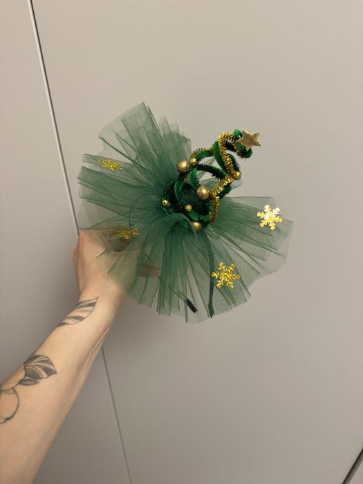 Зелена святкова дитяча сукня/новорічна