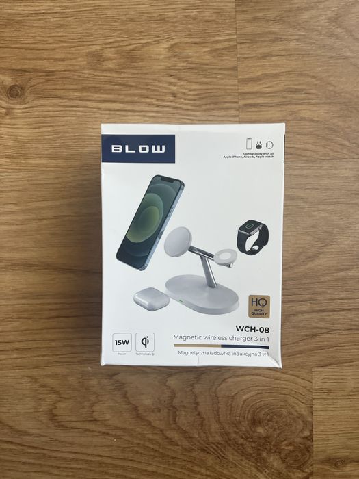 Nowa ładowarka indukcyjna BLOW 3w1 MagSafe do iPhone / Apple Watch / AirPods