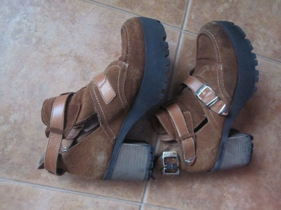 Botas texanas em pele etc nº39