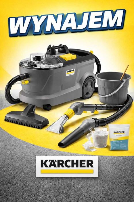 Wynajem odkurzacza piorącego Kärcher Puzzi 10/1 – Poznań