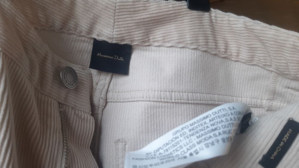 Вельветові брюки Massimo Dutti