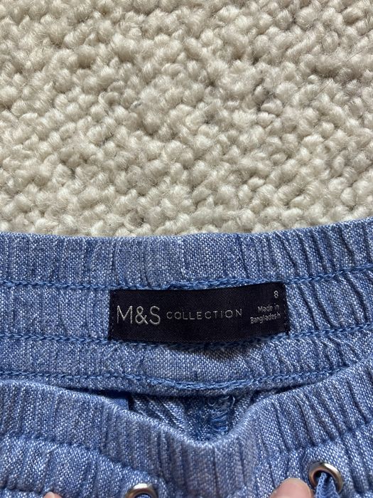 Lniane spodnie Marks & Spencer