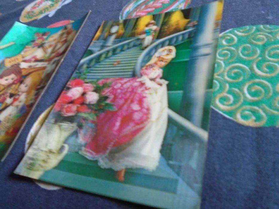 widokówki pocztówki trójwymiarowe retro