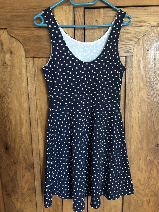 Sukienka w kropki retro H&M