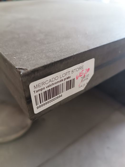 (Promo NATAL) Mesa tampo valchromate preta