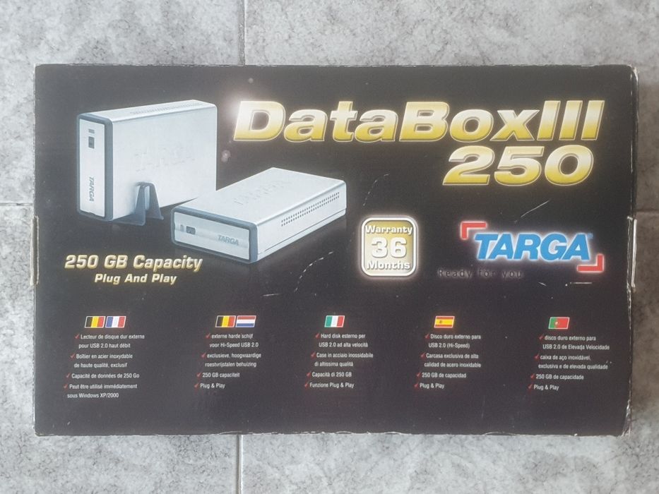 Disco Rígido Externo 3,5" 250GB Vintage