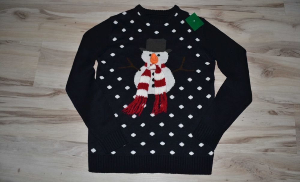 65^ cedar wood Świąteczny sweter Bałwanek S/M