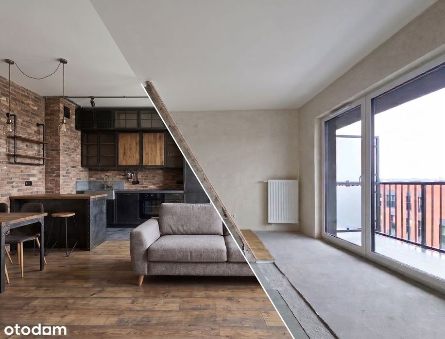 Gotowe Mieszkanie! Loft! 2 Pokoje! 44M2